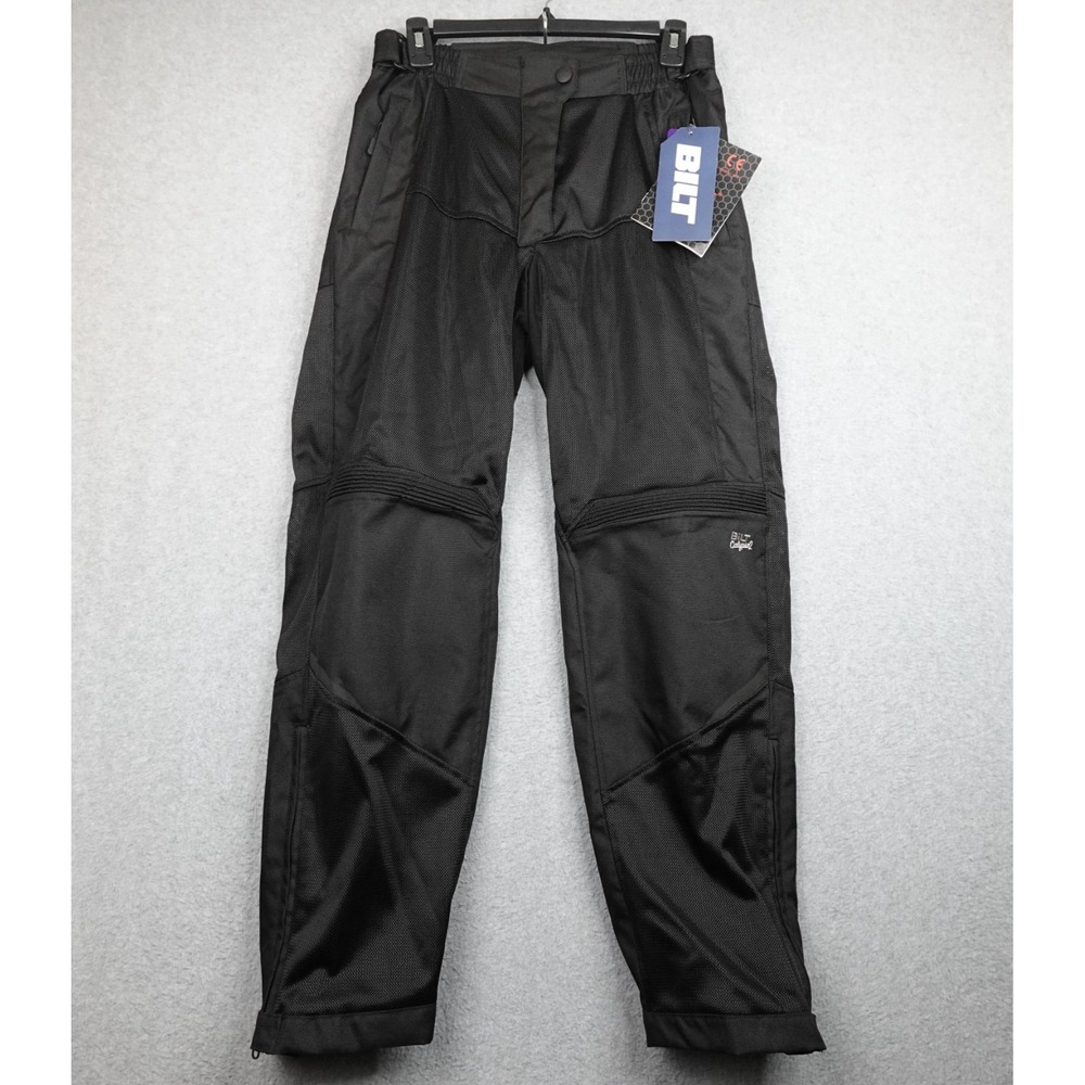 BILT Calypso 2 Women's Motorcycle Pants XS Black Comfort Knee Pads Moto Riding